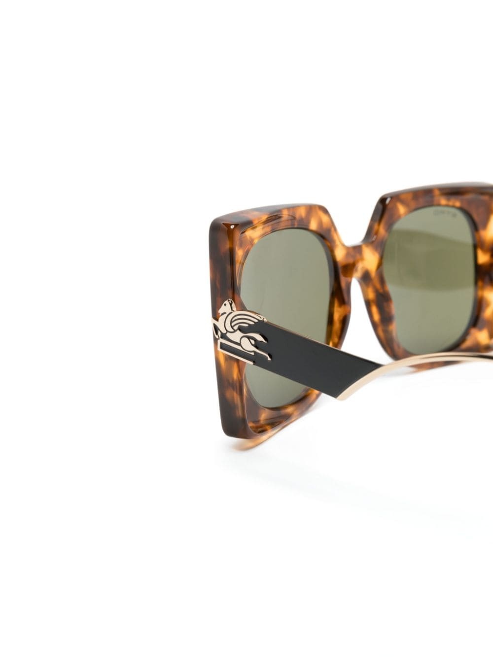 tortoiseshell oversize-frame sunglasses - 3