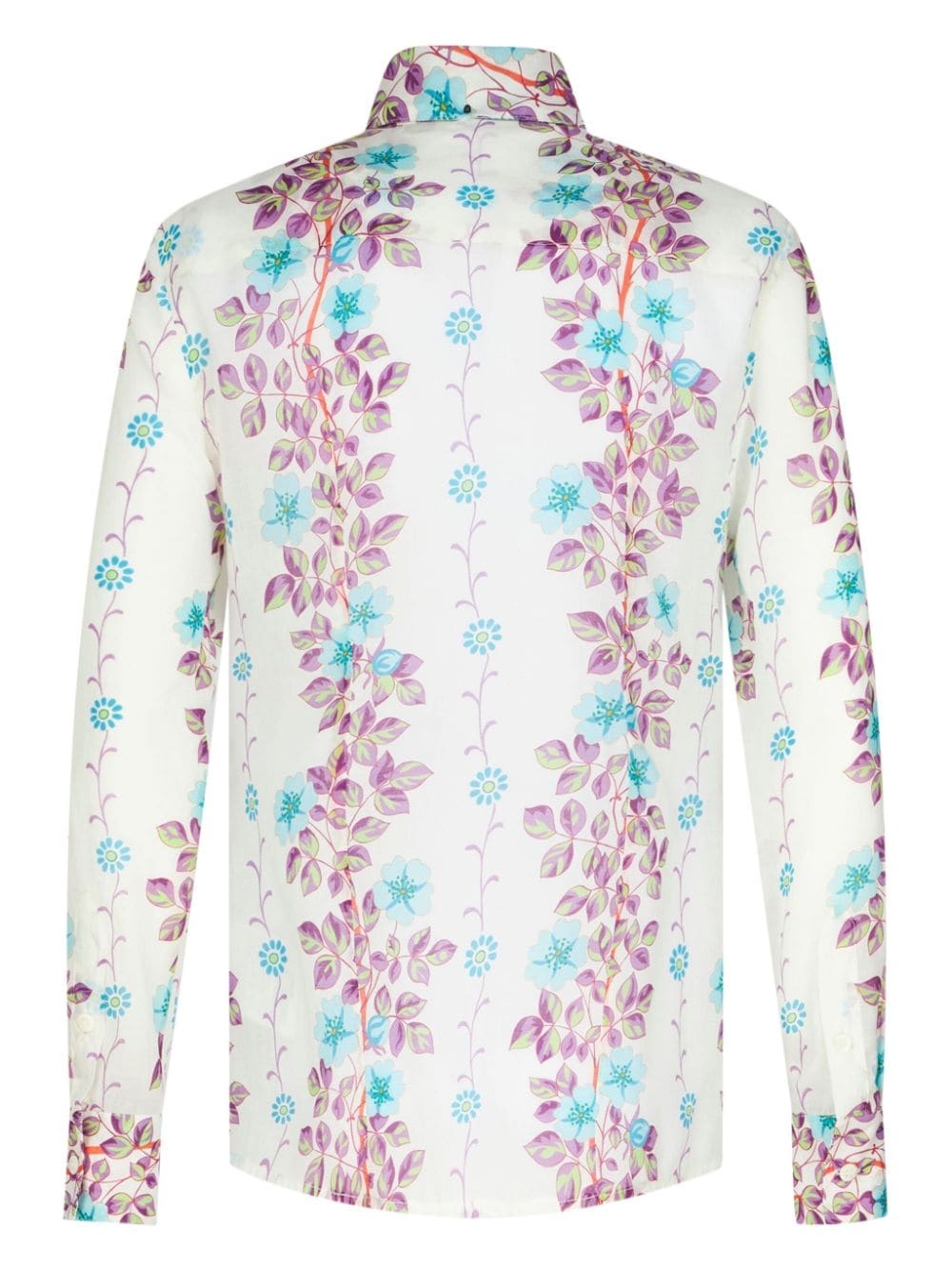 floral-print cotton shirt - 6