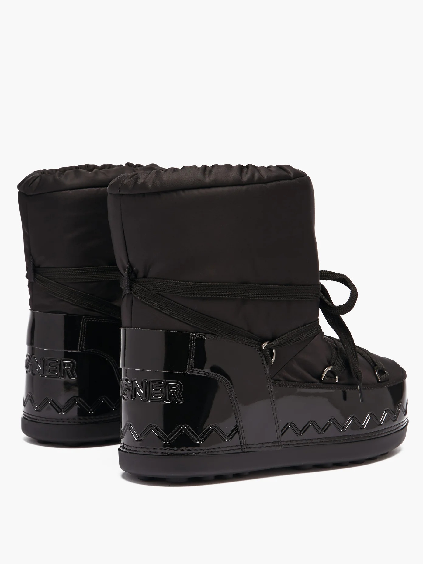 Trois Vallées lace-up faux fur-lined snow boots - 4