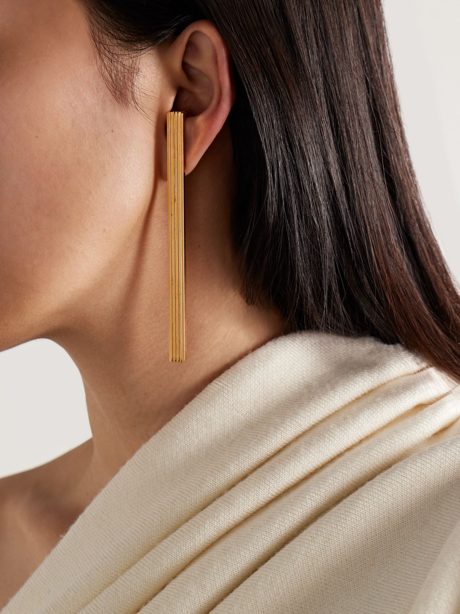 Empire gold-plated earrings Gold - 2
