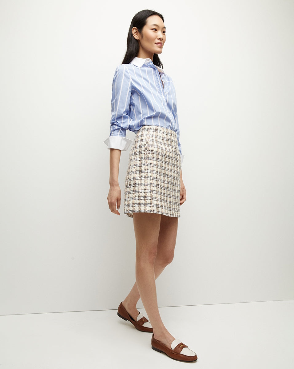 ROMAN TWEED SKIRT - 4