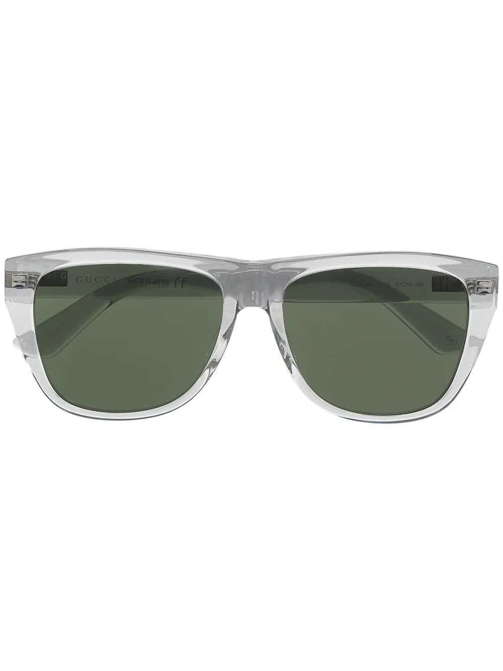 square-frame tinted sunglasses - 1