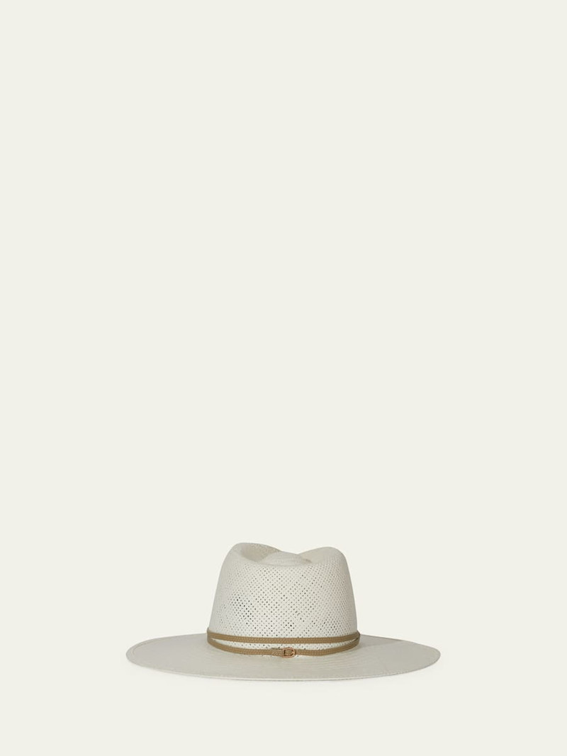 Janessa Leoné Jude Packable Straw Fedora outlook