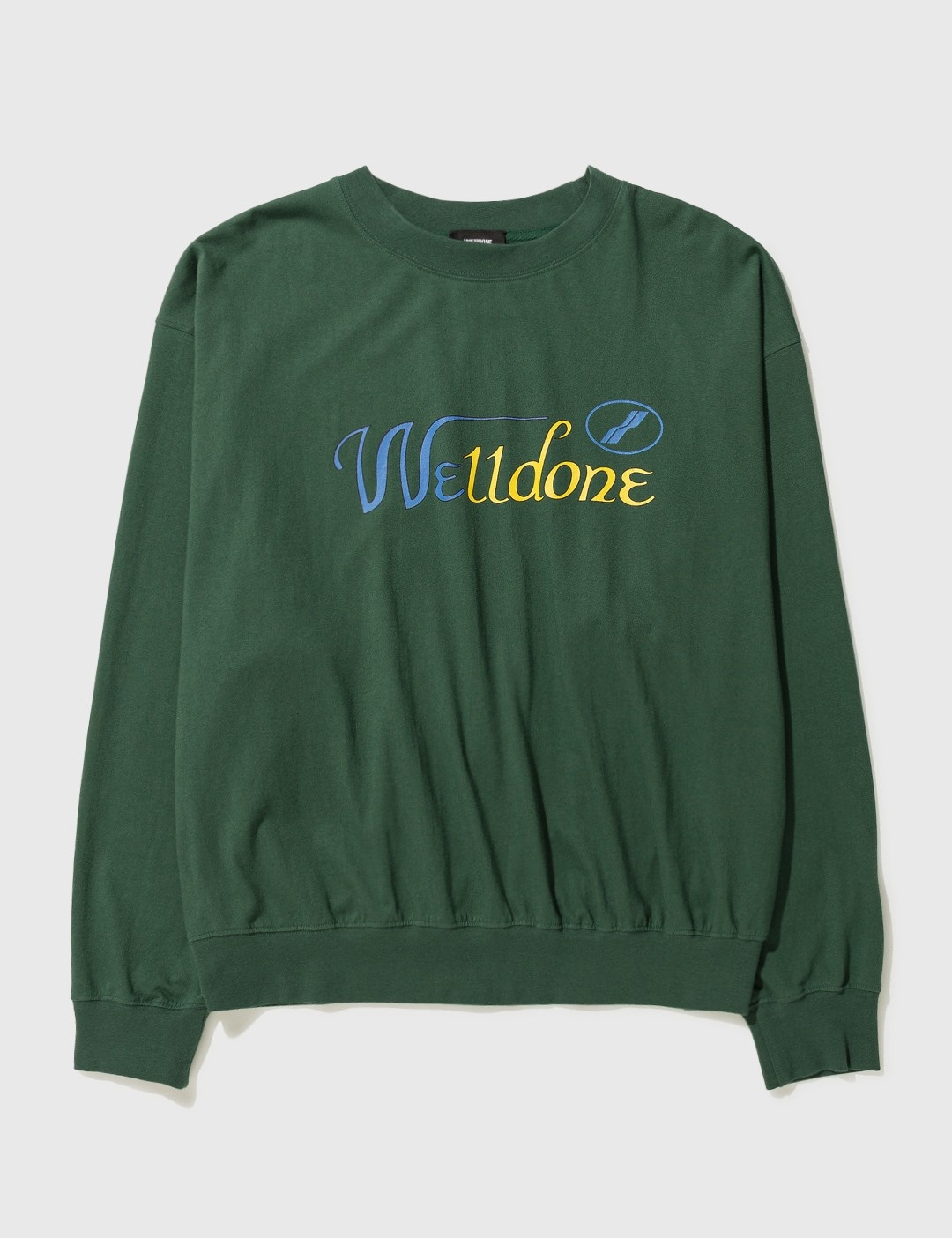 MIX COLOR CURSIVE LOGO SWEATSHIRT - 1