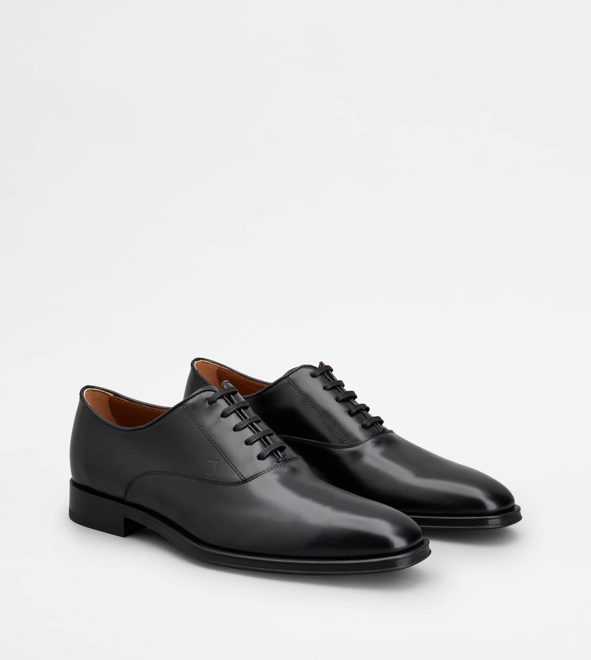 LACE-UPS IN LEATHER - BLACK - 2