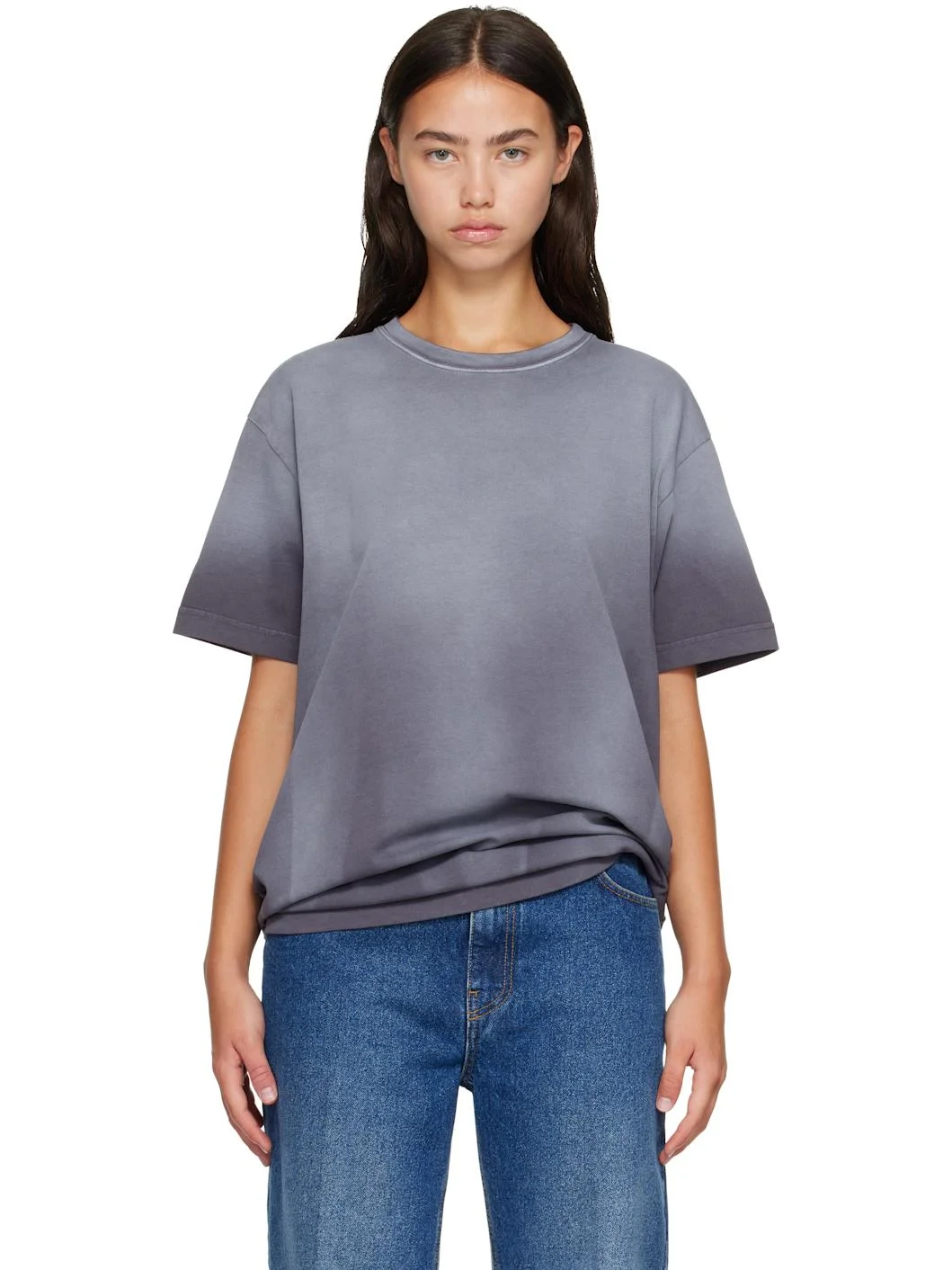 Gray Short Sleeves Logo T-shirt - 1