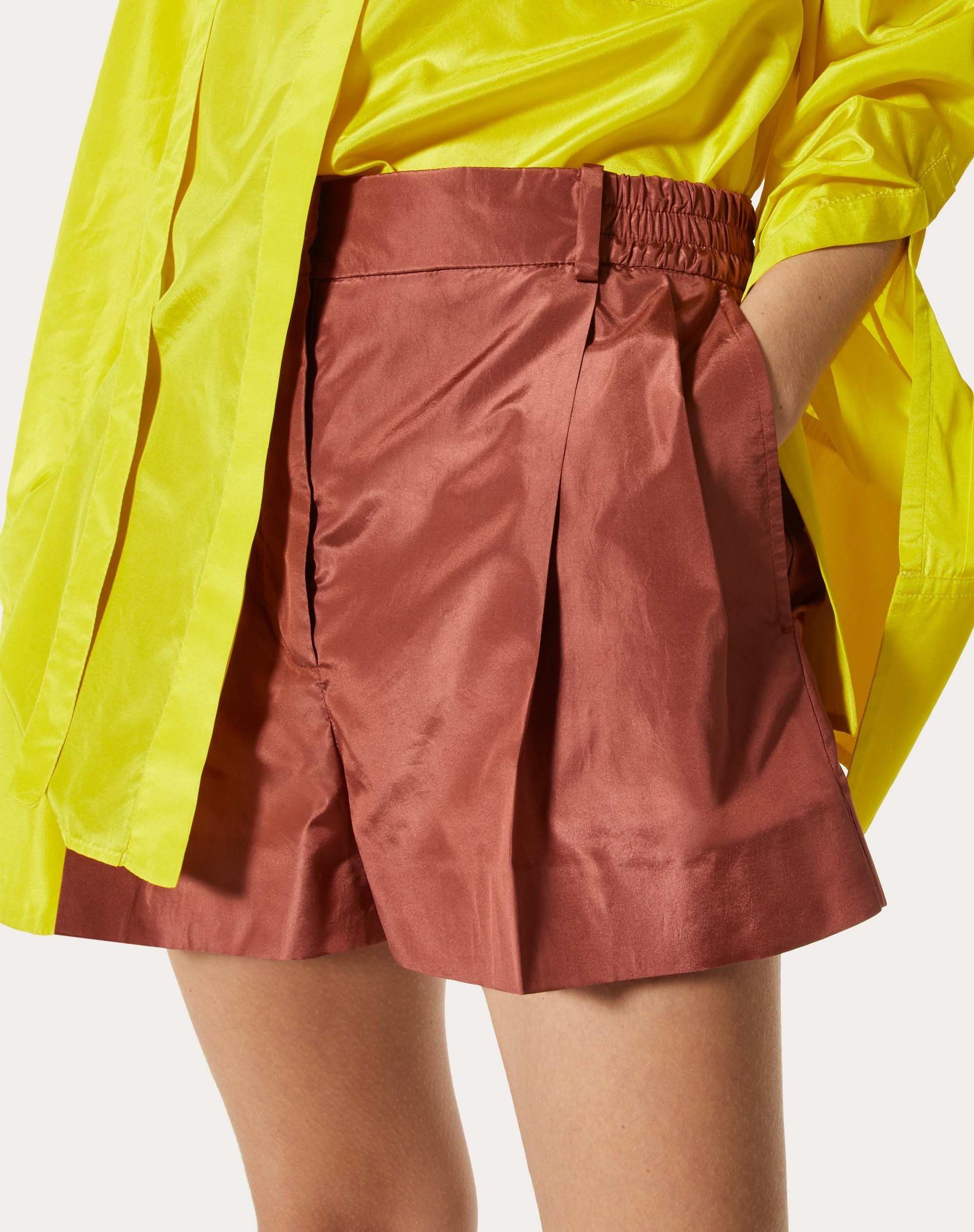 WASHED TAFFETA SHORTS - 5