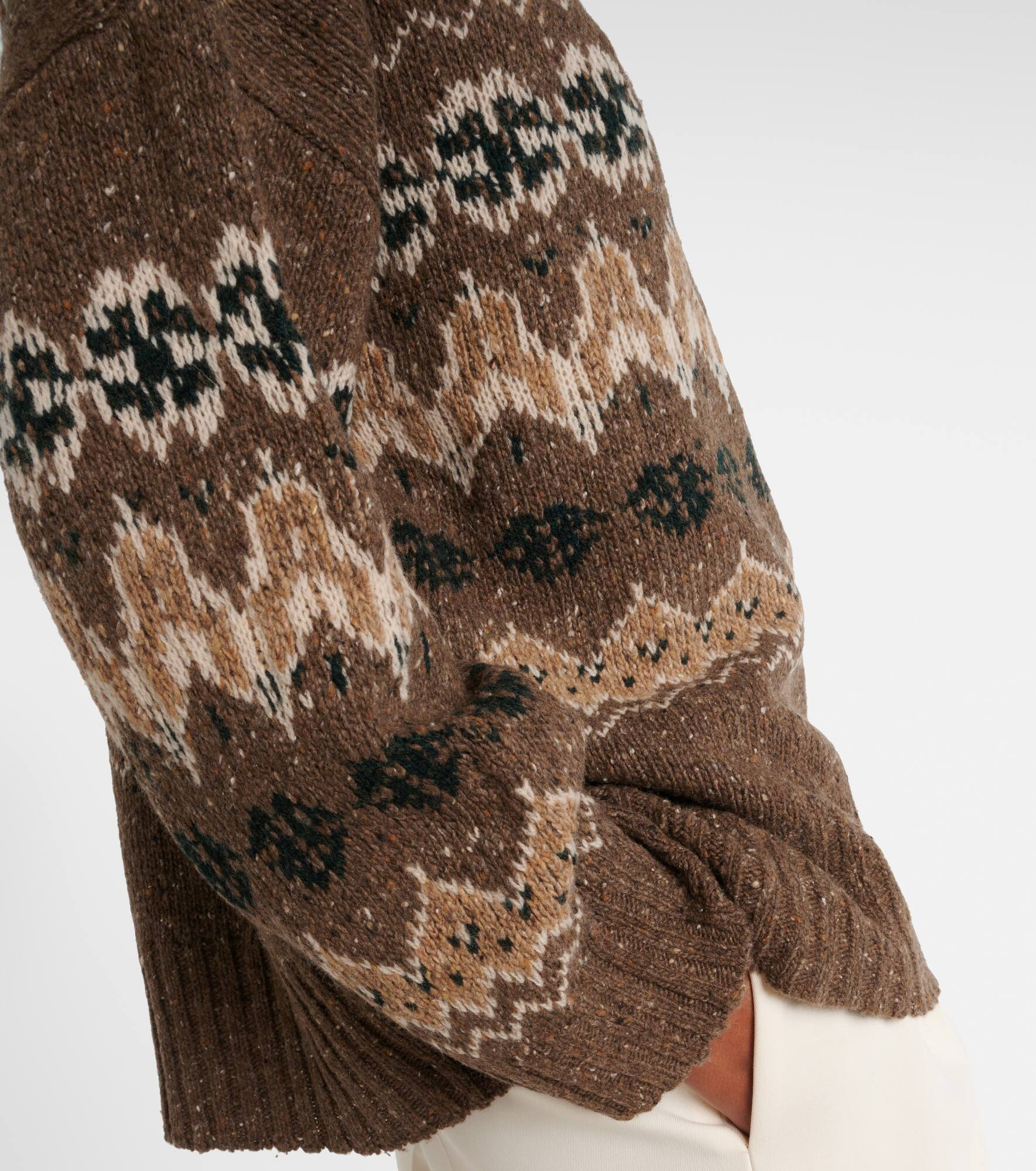 Cecie Fair Isle wool-blend sweater - 5