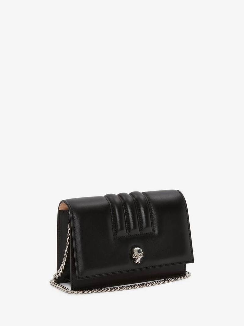 Alexander McQueen Small Quilted Skull Bag in Black outlook