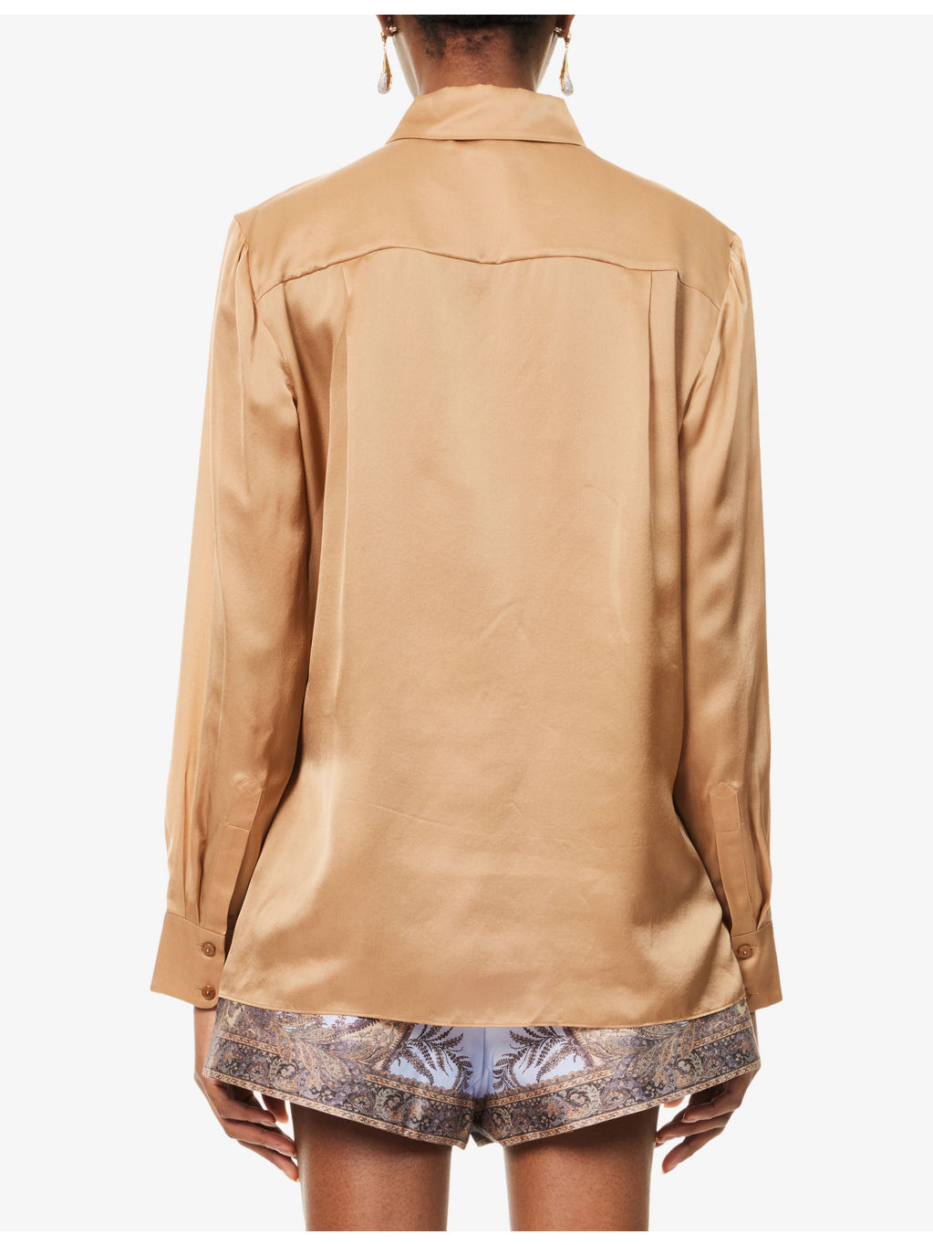 Logo-Embroidered Silk Shirt - 4