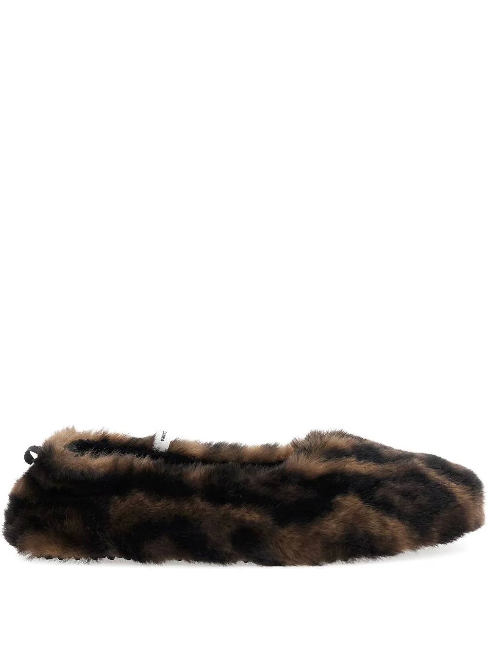 animal-print ballet flats - 1