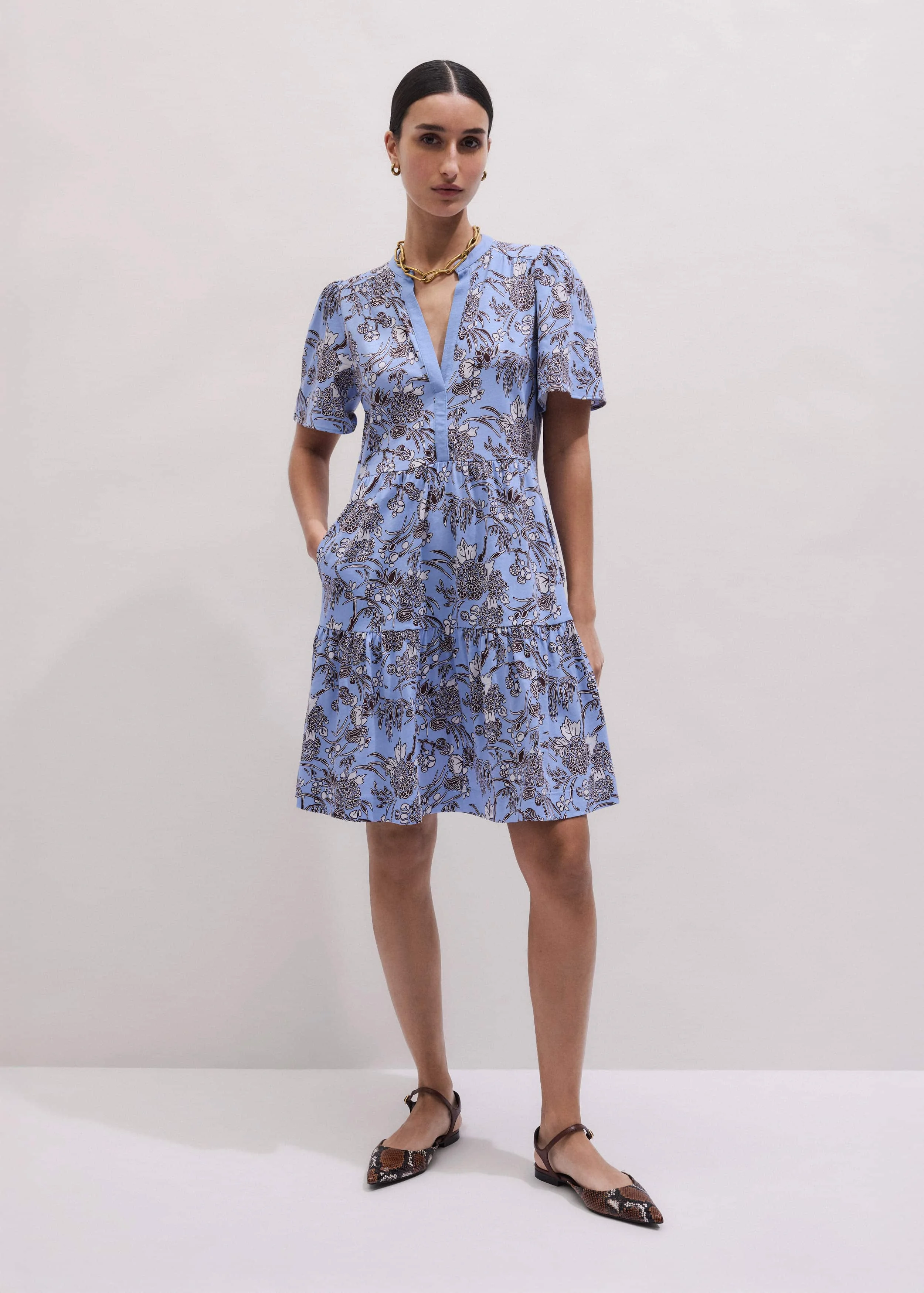 Tiered Short Dress - 1