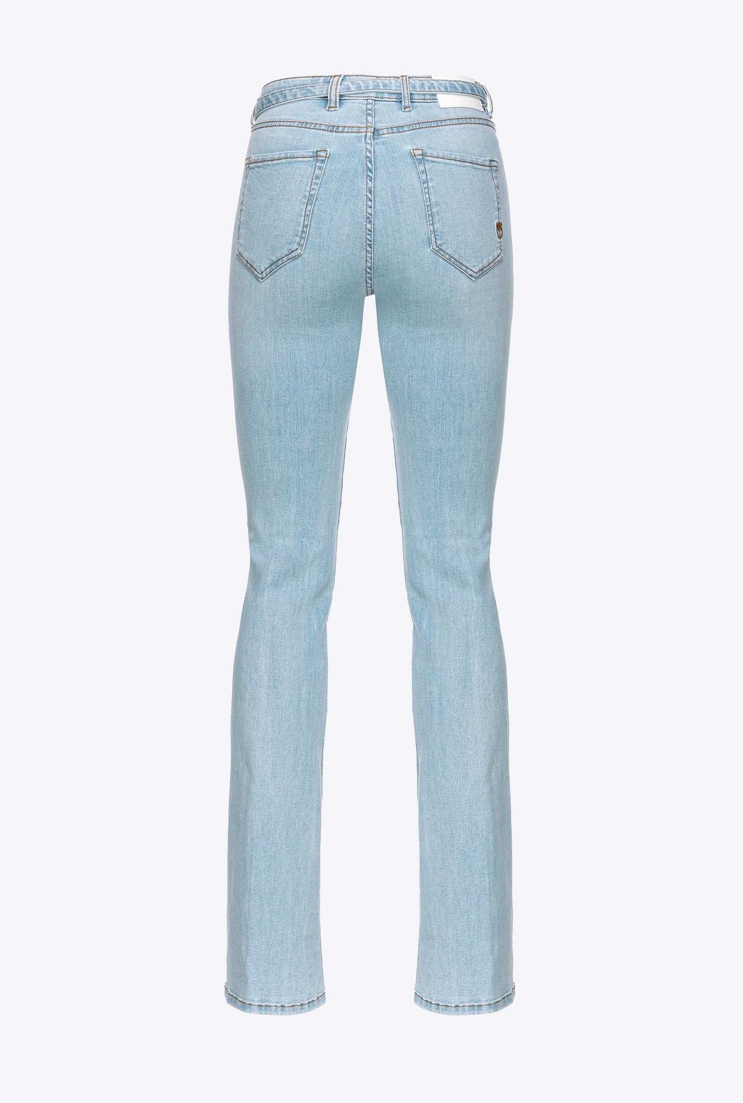 FLARED BABY BLUE DENIM JEANS - 4