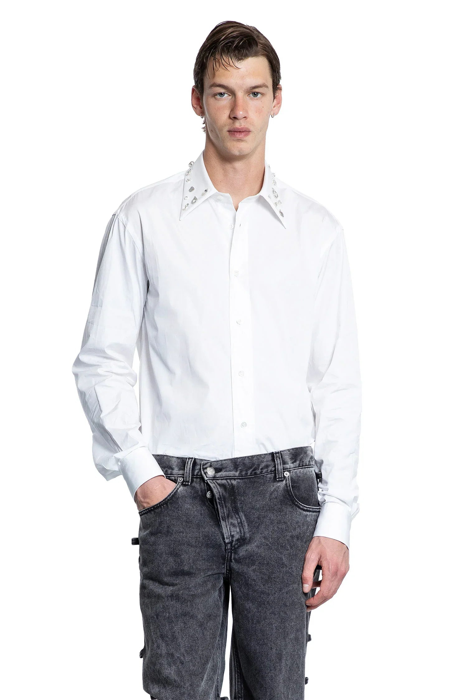 Crystal-Embroidery-Cotton-Poplin-Shirt - 5