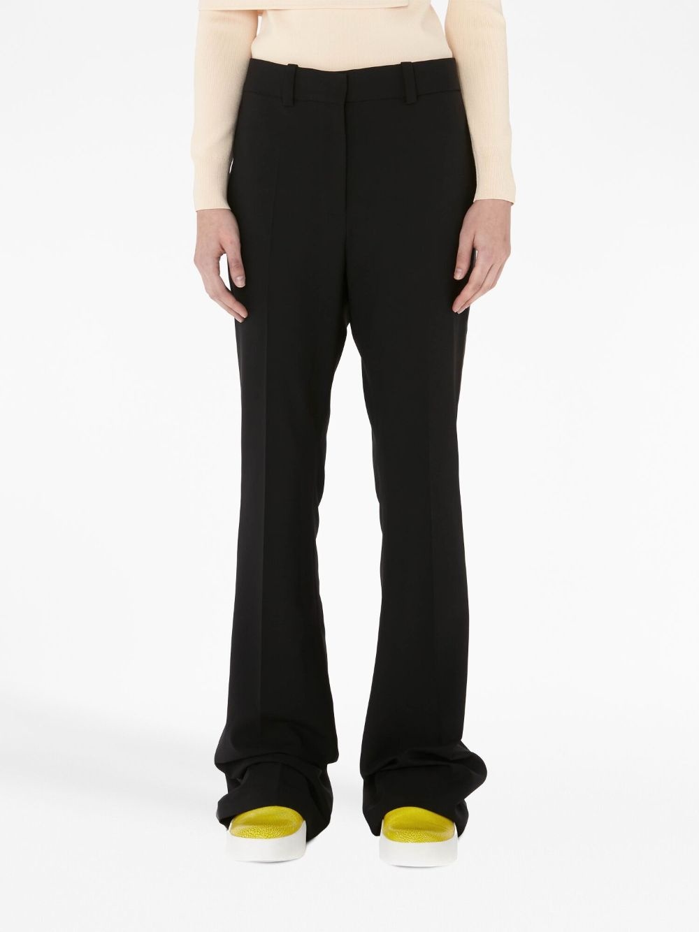pressed-crease tailored trousers - 3