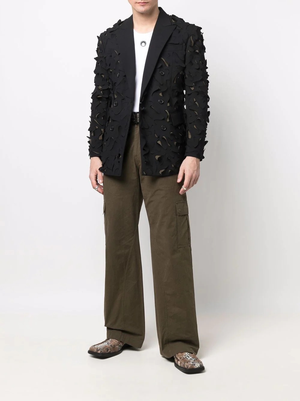 textured-finish blazer - 2