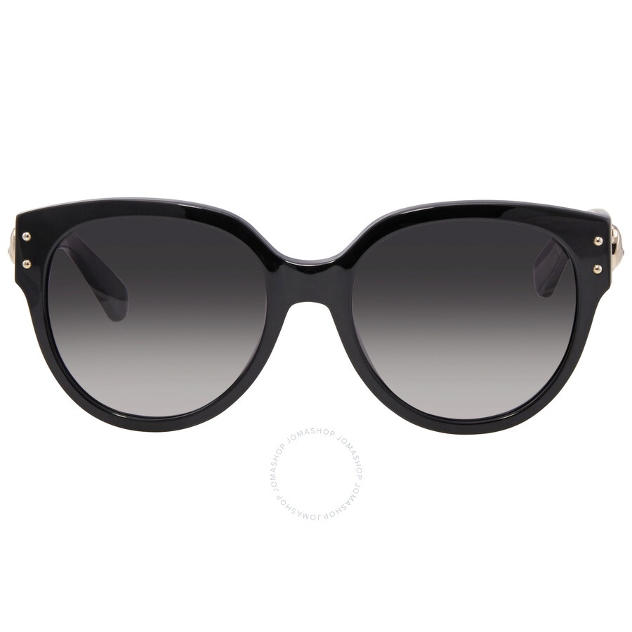 Moschino Ladies Black Oval Sunglasses MOS013/S08079O56 - 2