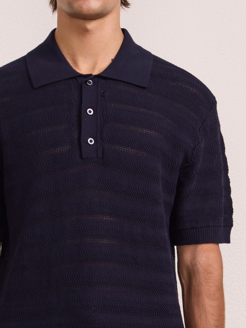 VIDAL COTTON JACQUARD POLO 4