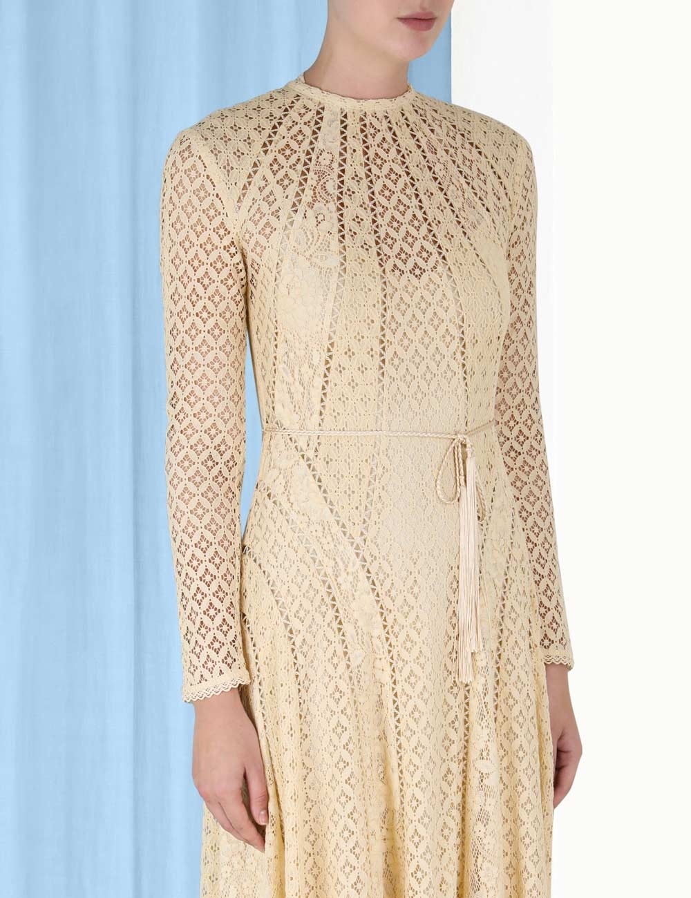 Zimmermann LUMINOSITY LACE PANELLED MIDI - 8125DF231LITE | REVERSIBLE