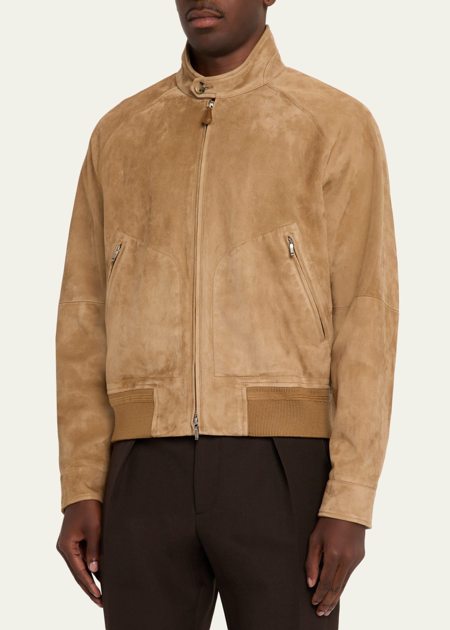 Men's Novak Suede Bomber Jacket - 4