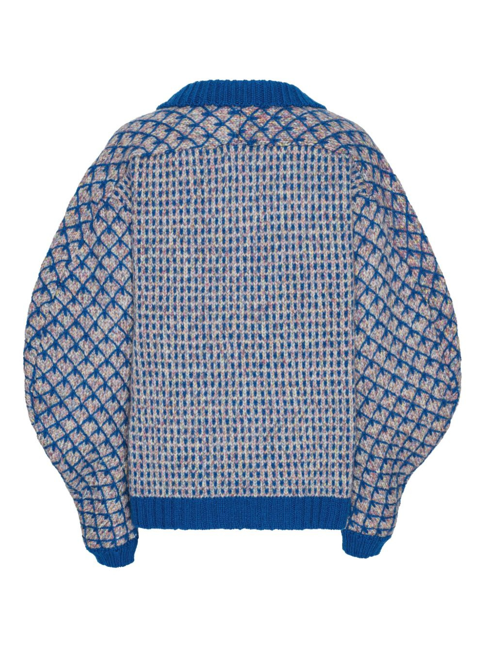 geometric-pattern cardigan - 2