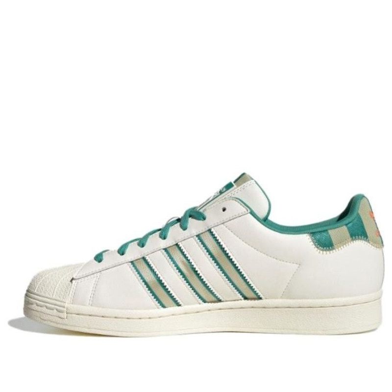 adidas Originals Superstar Shoes 'Cream White Green Gold' IE2931 - 1