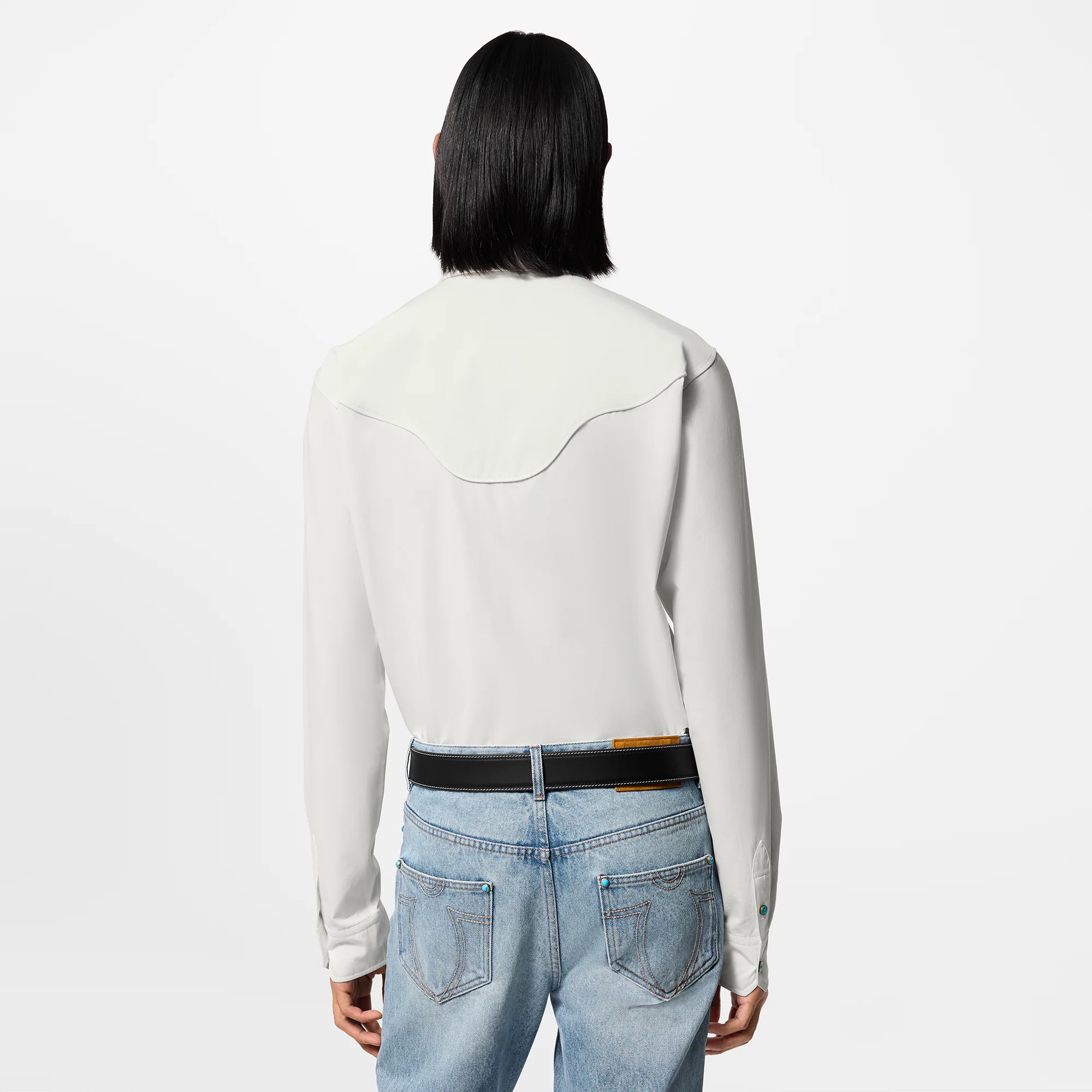 Western Long-Sleeved Cotton Shirt - 5