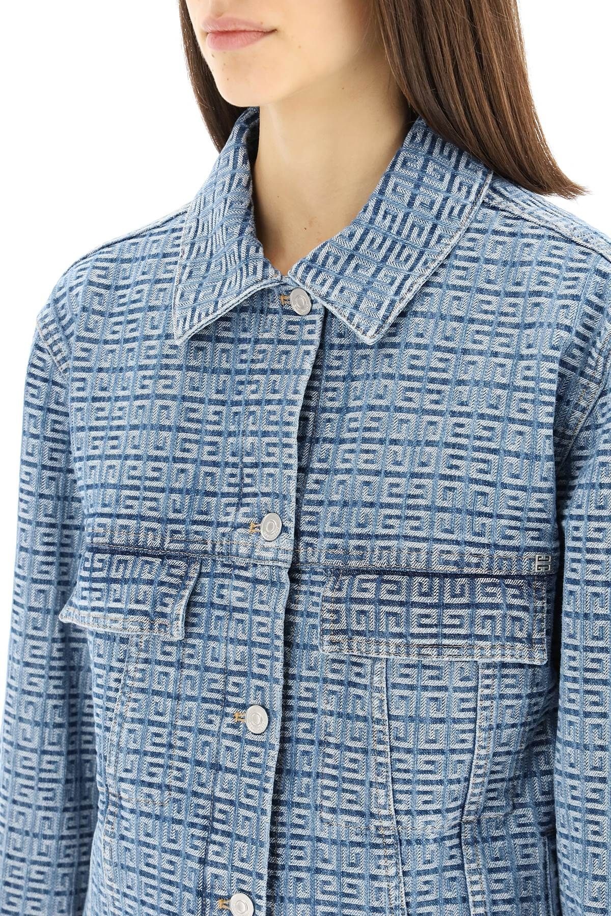 JACQUARD 4G DENIM JACKET - 5