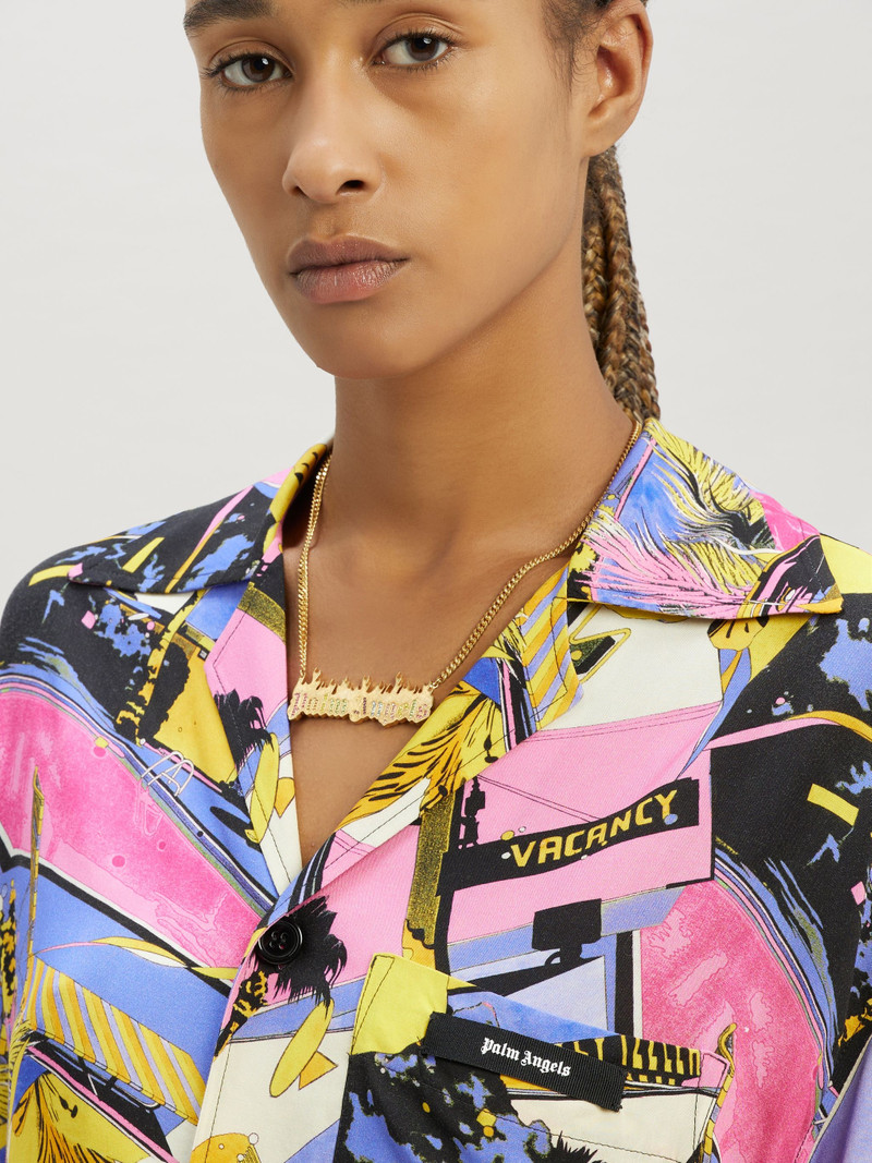 Palm Angels Burning Logo Necklace outlook