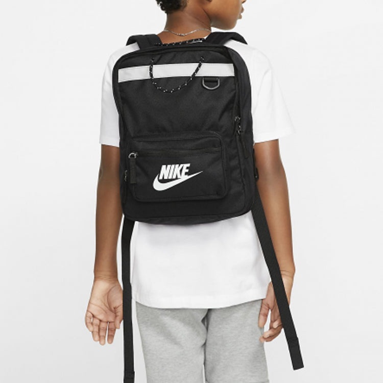 Nike mini Small schoolbag Large logo Athleisure Casual Sports Student schoolbag backpack Black BA592 - 4