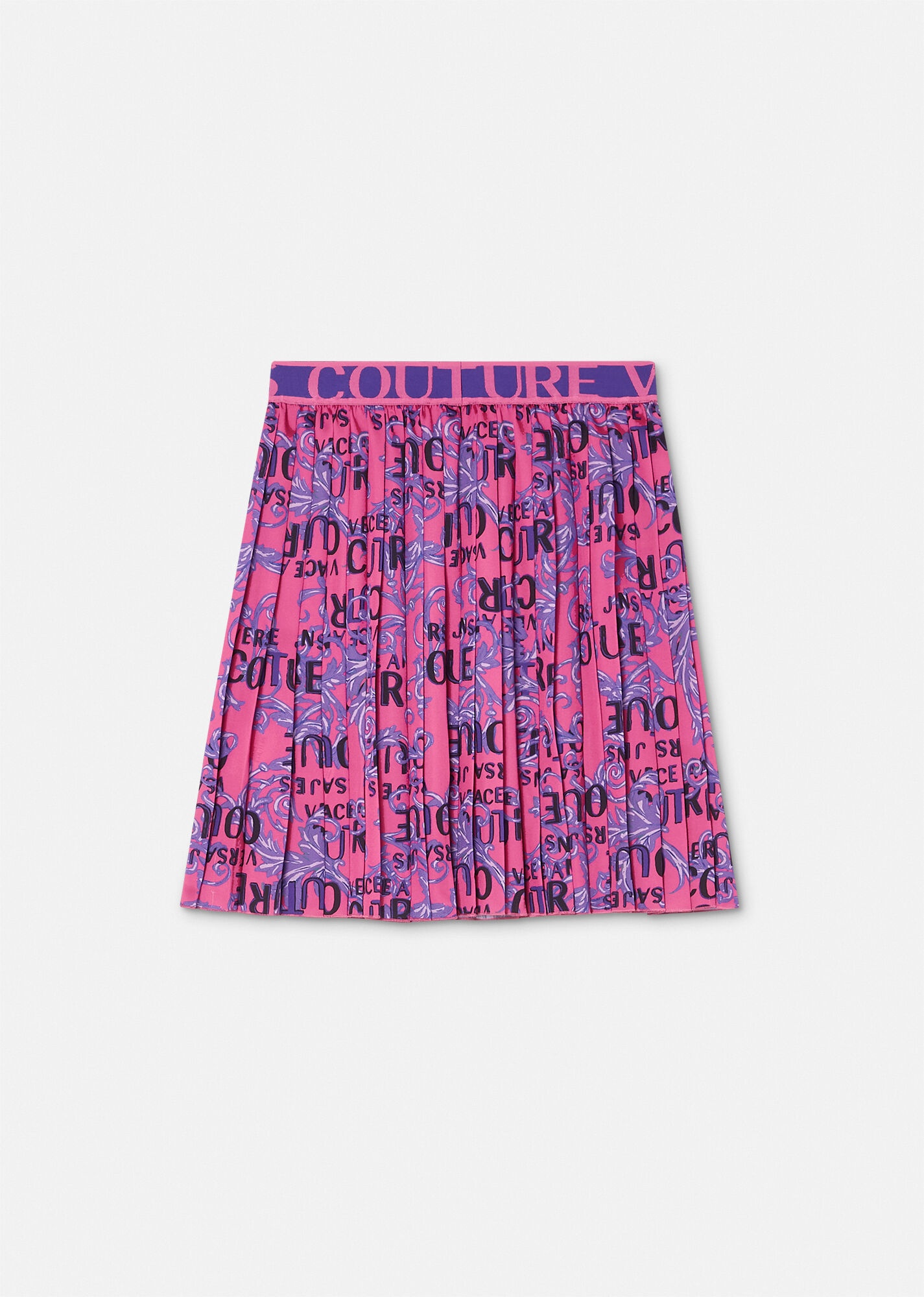 Logo Couture Pleated Skirt - 3