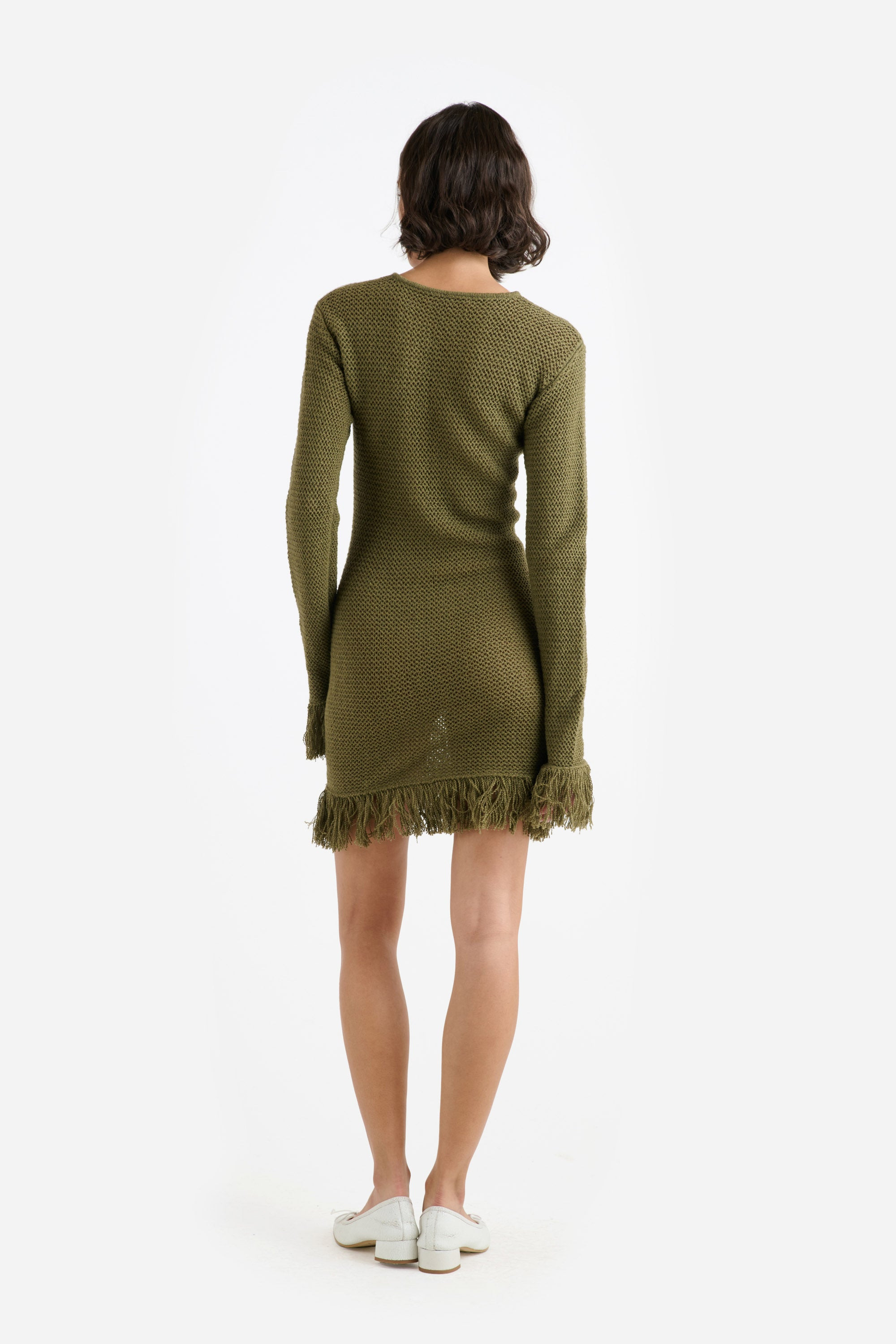 NORA LITE FRINGE MINI DRESS - 4