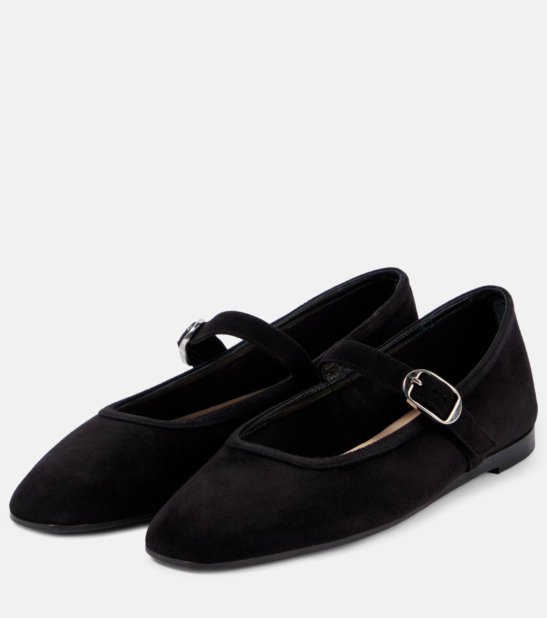 Suede Mary Jane flats - 5