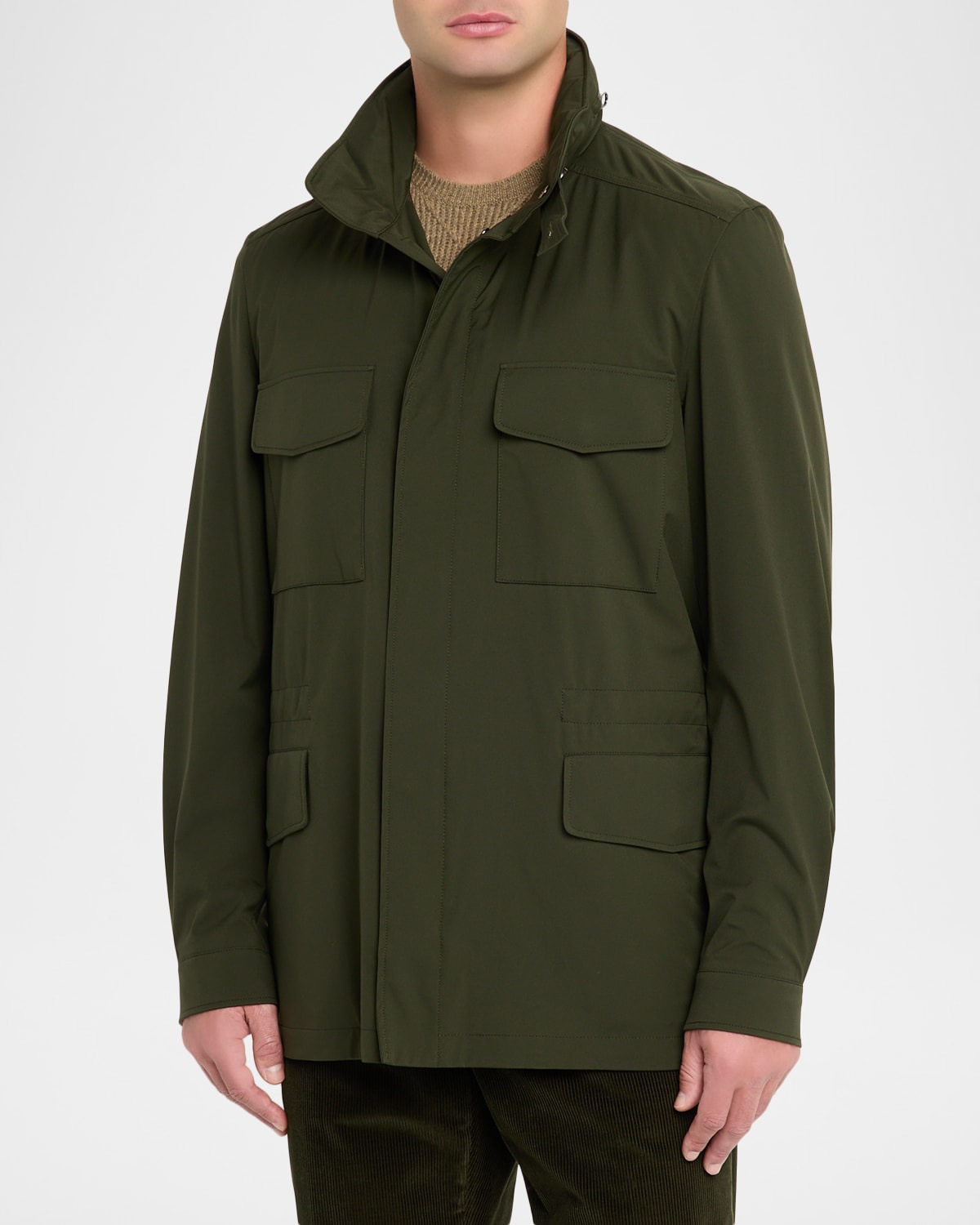 Men's Traveller Storm System Microfiber Field Jacket with Hood - 4