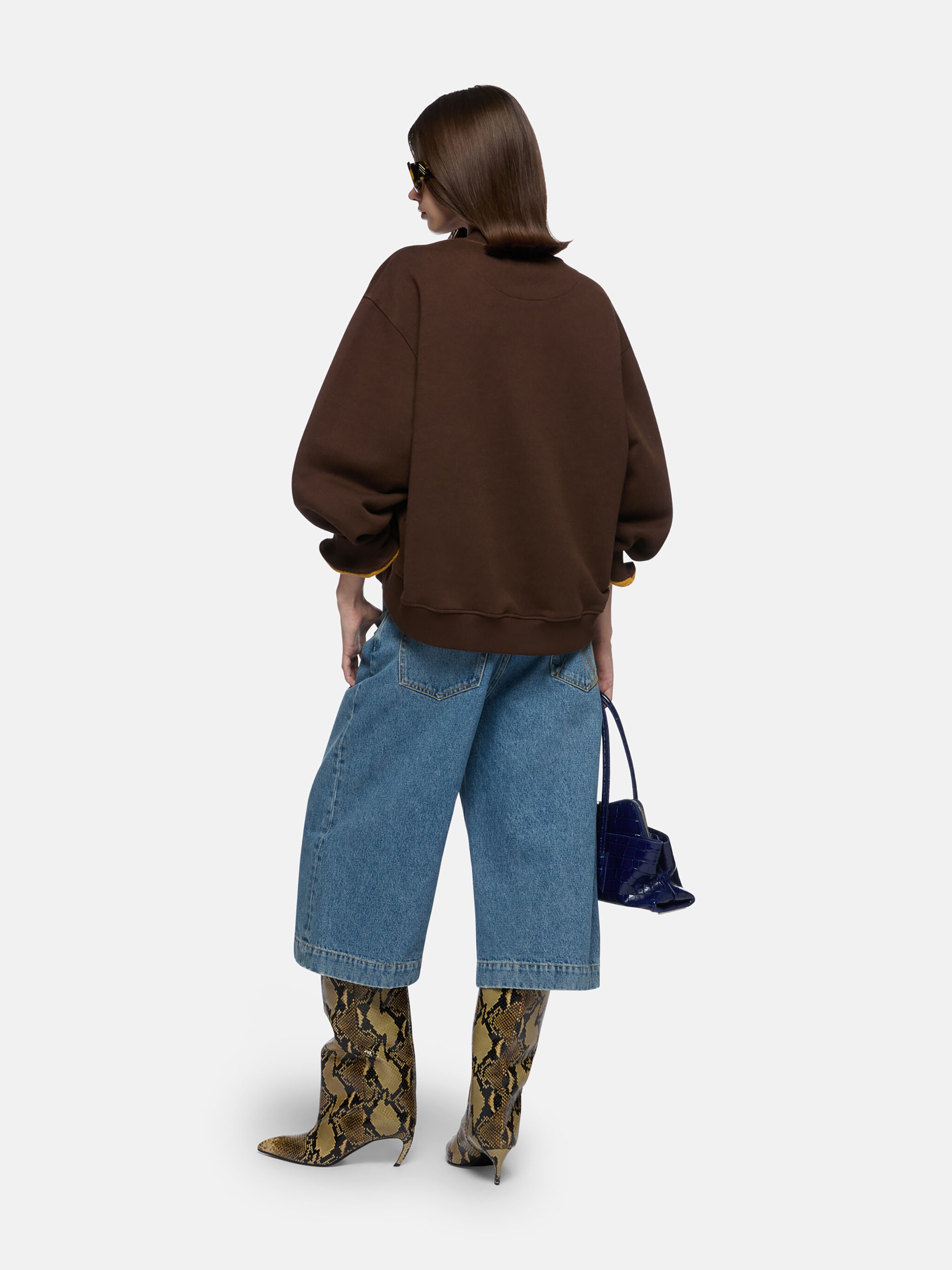 DARK BROWN SWEATSHIRT - 3