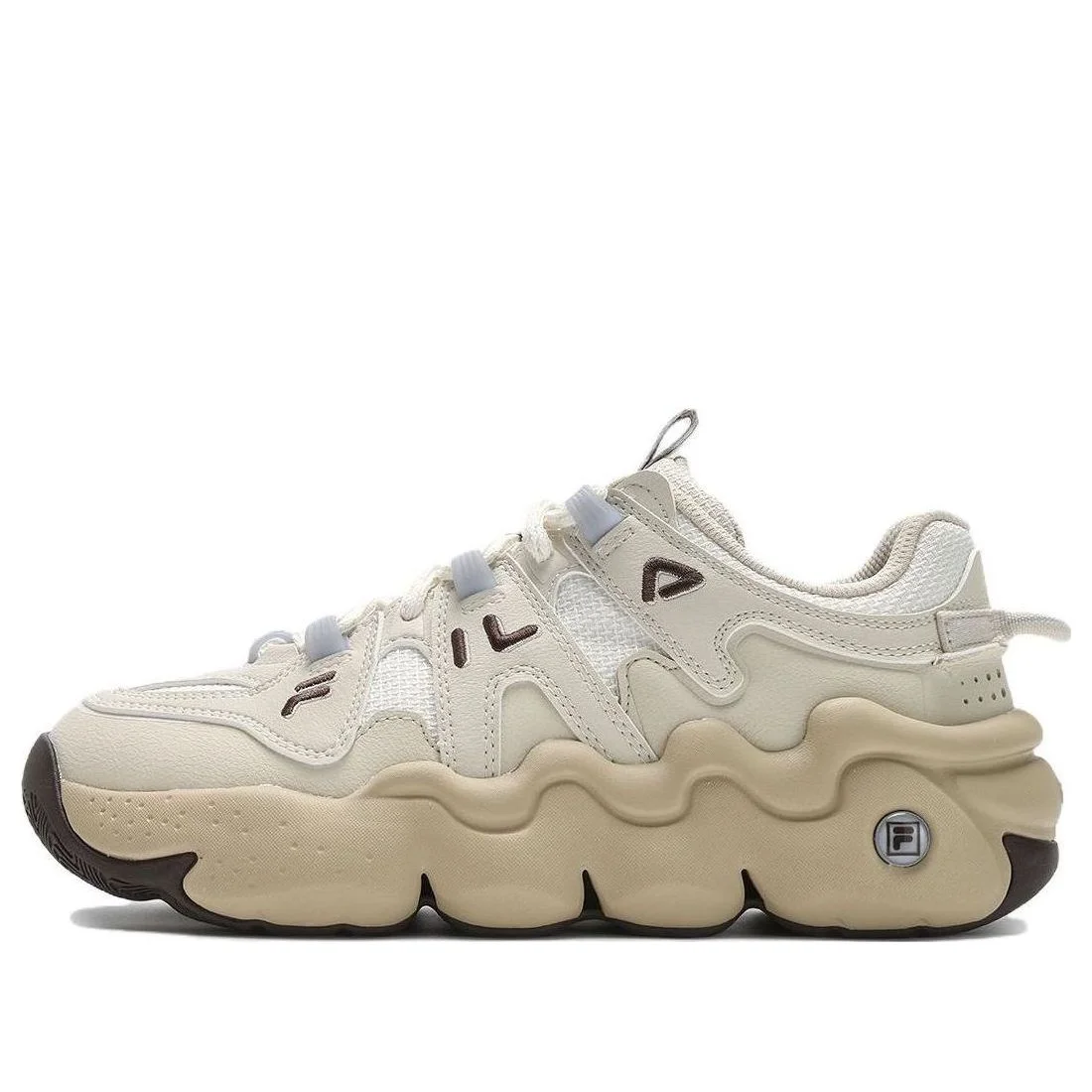(WMNS) FILA Panini Running Shoes 'White Beige' F12W412111FGW - 1