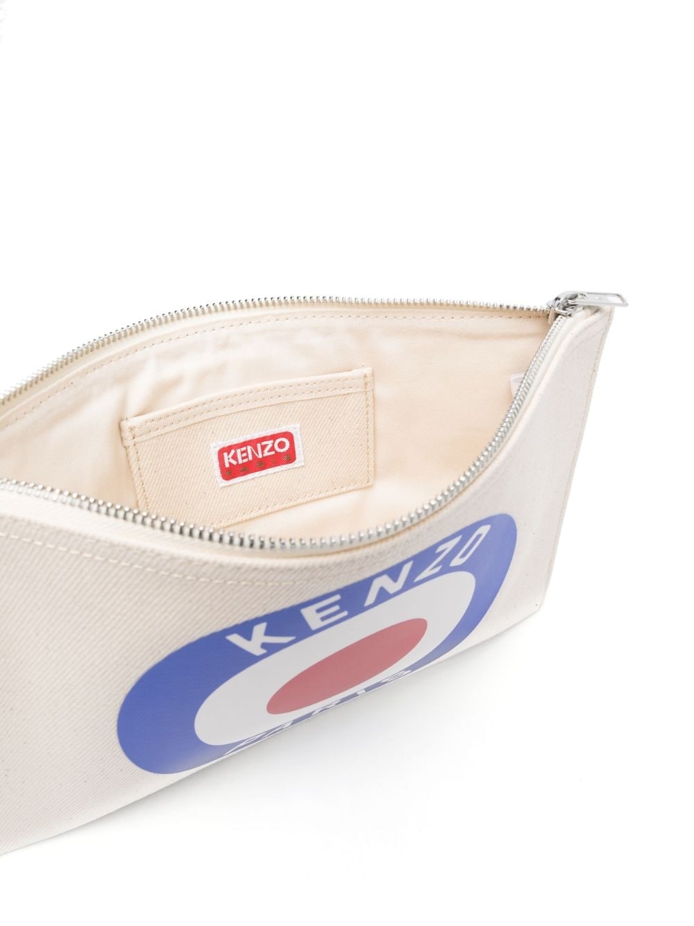 Kenzo Target canvas clutch bag - 5