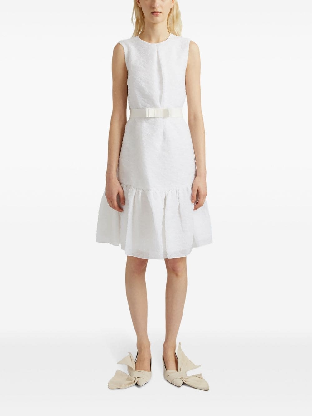 Maple organza-cloque belted dress - 2
