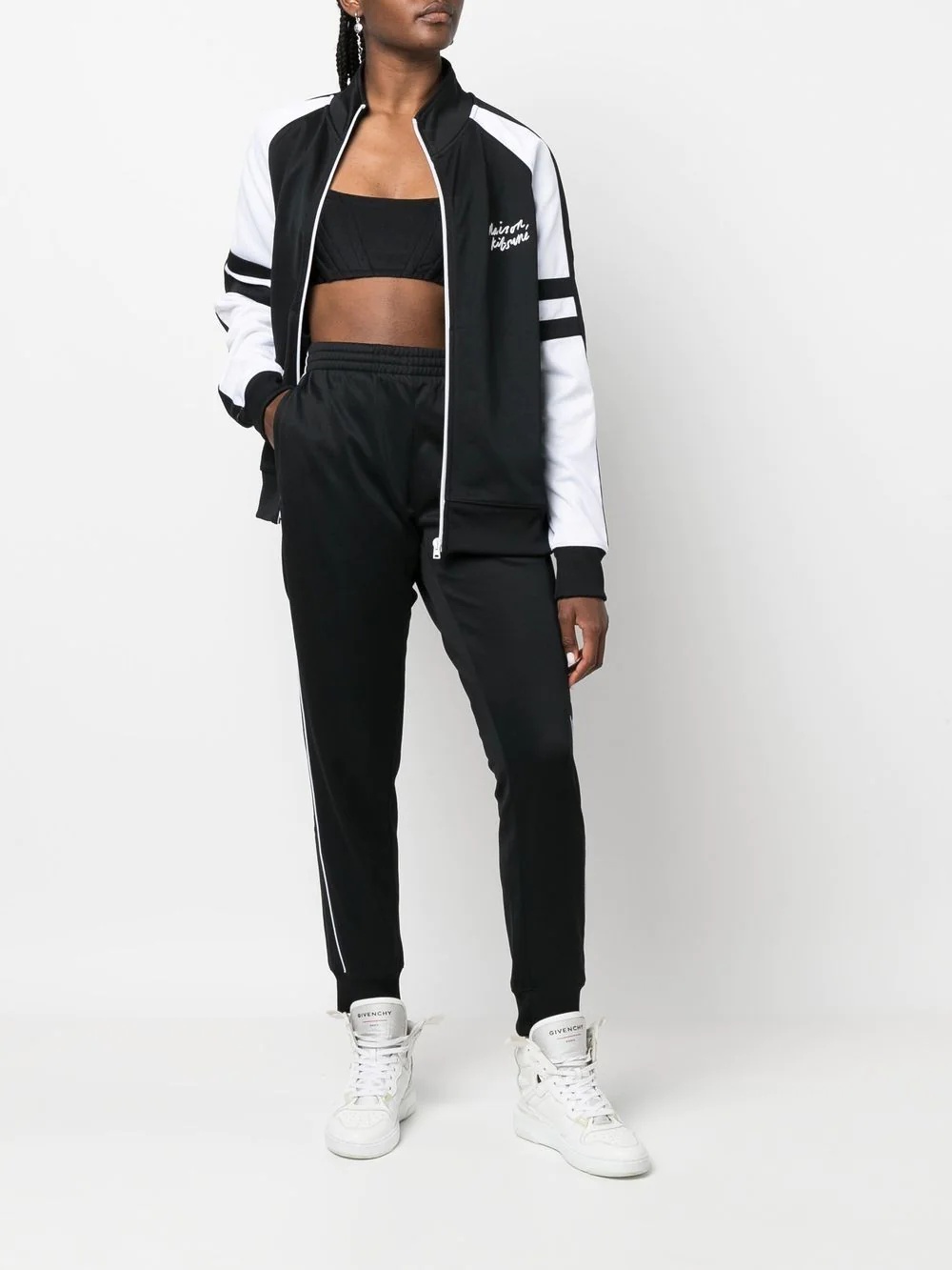 side-stripe track pants - 3