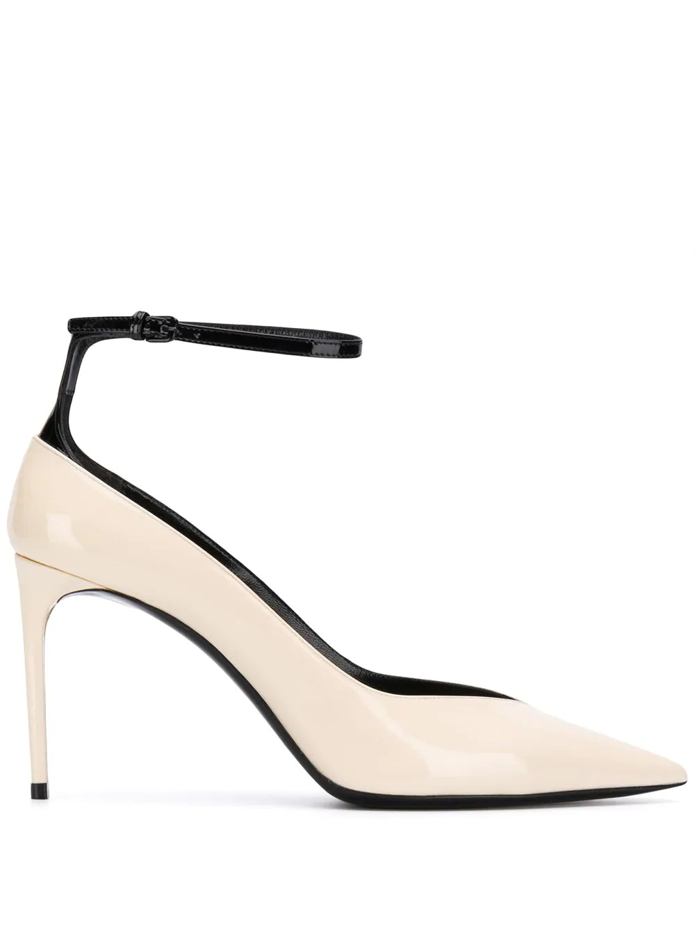 ankle strap pointed pumps - 1