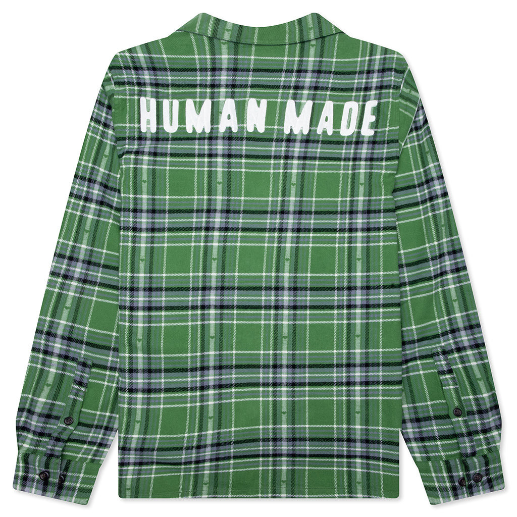 FLANNEL CHECK SHIRT - GREEN - 2
