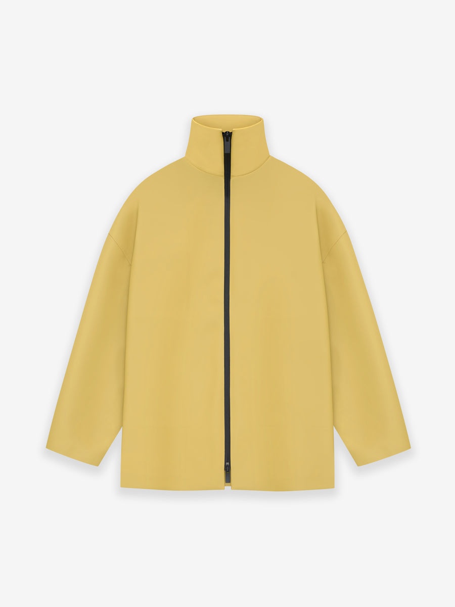 Rubberized High Neck Jacket - 1