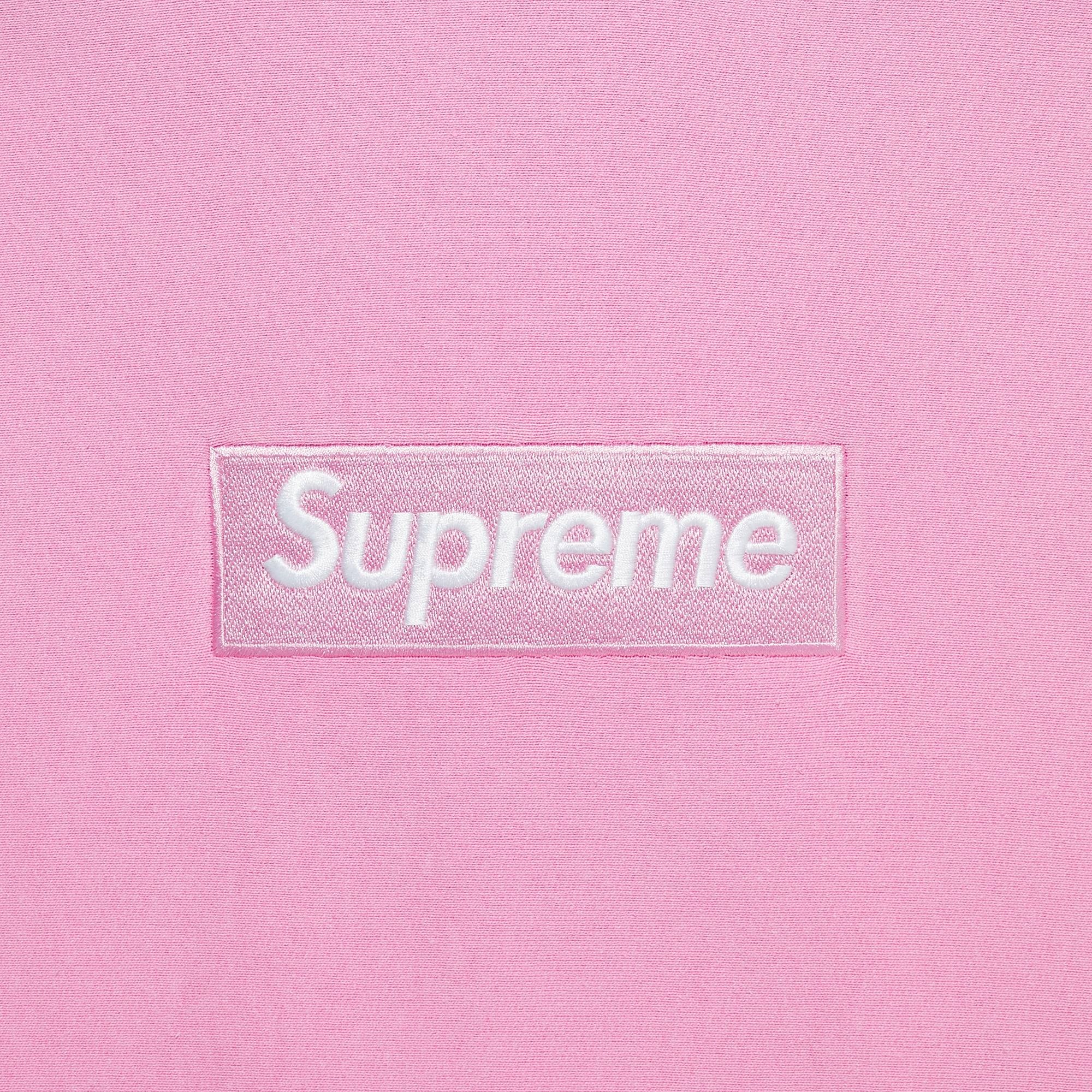 Supreme Box Logo Hooded Sweatshirt 'Pink' - 3