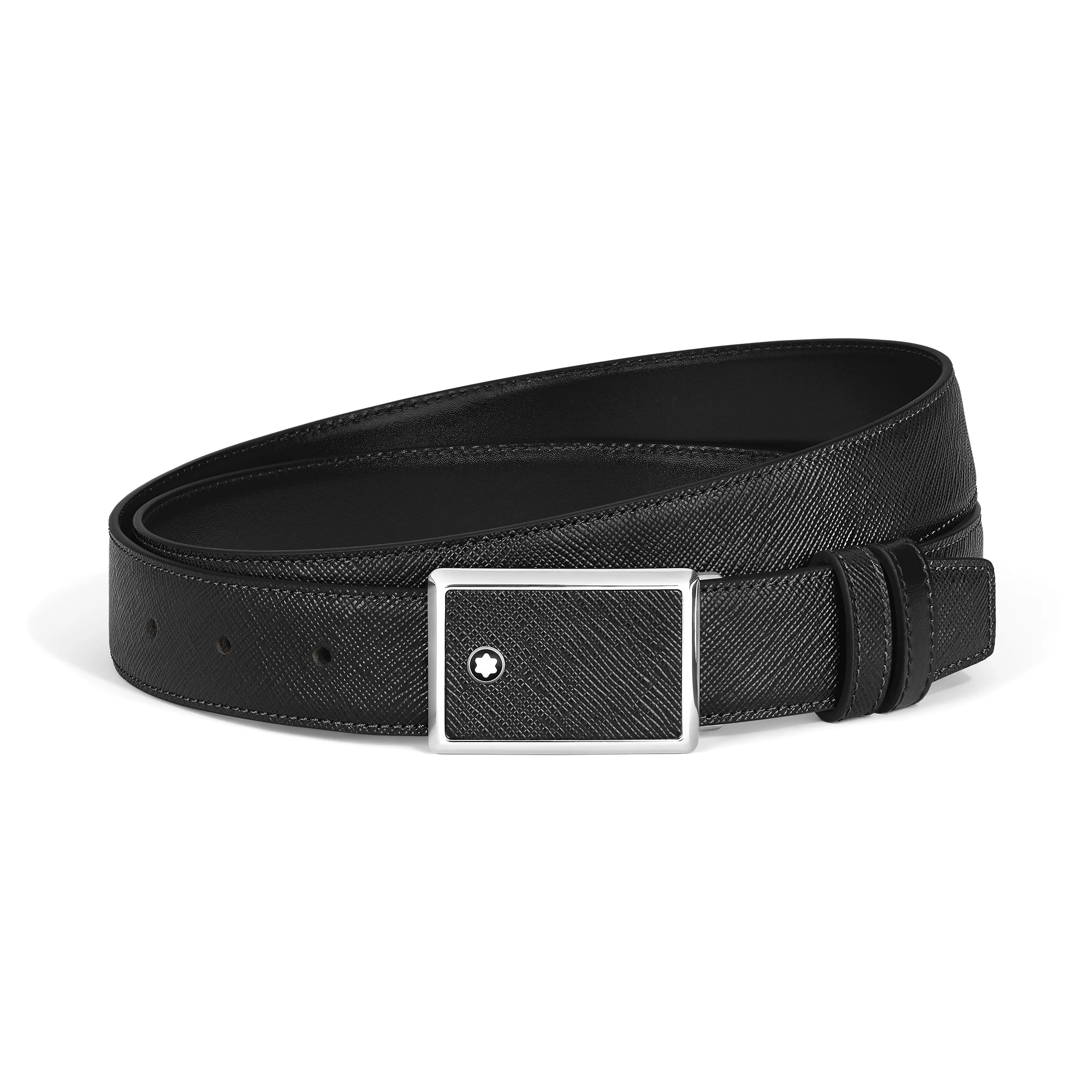 30 MM REVERSIBLE BELT IN SARTORIAL LEATHER WITH PLATE BUCKLE - 1