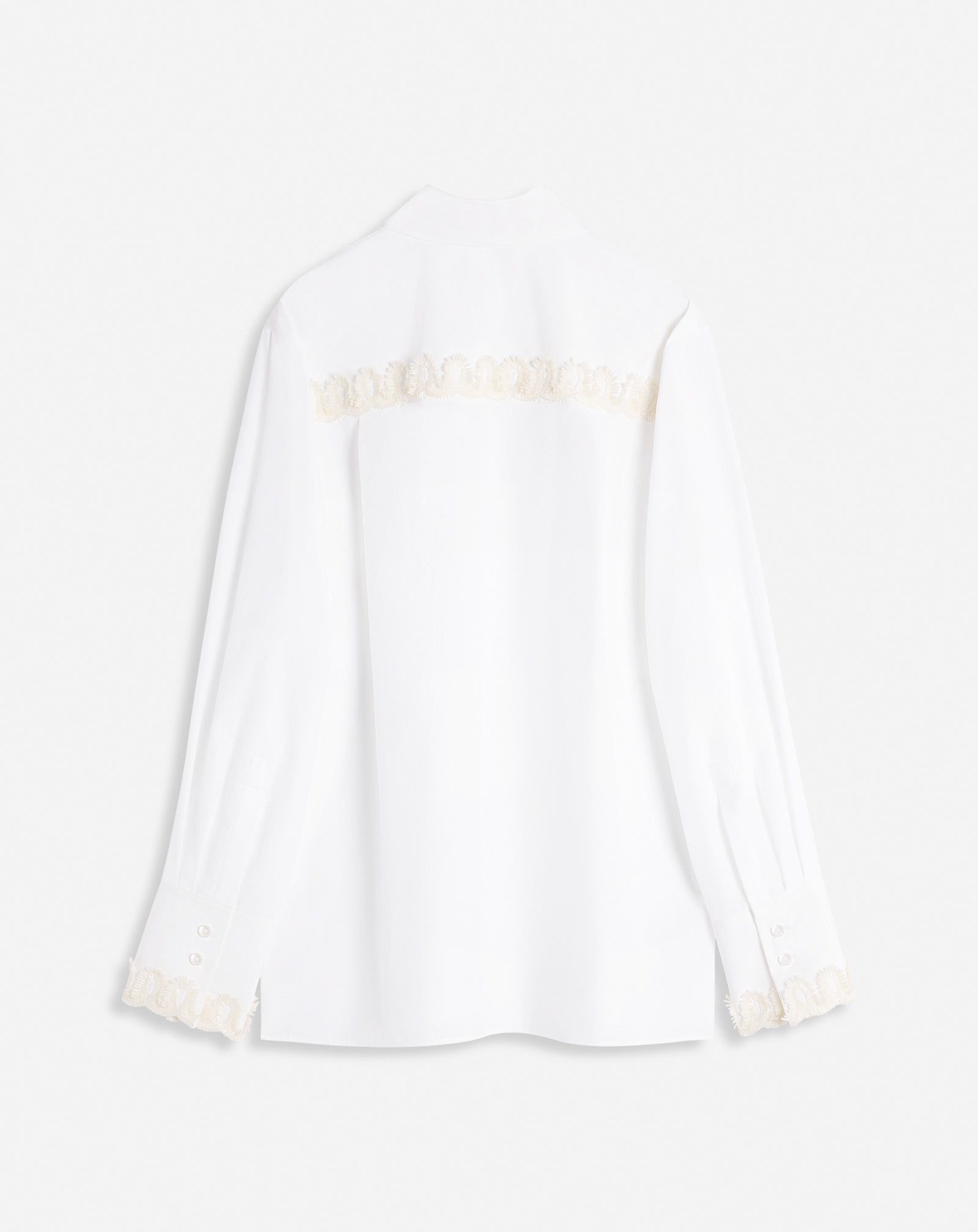 LONG SLEEVE EMBROIDERED SHIRT IN POPLIN - 2