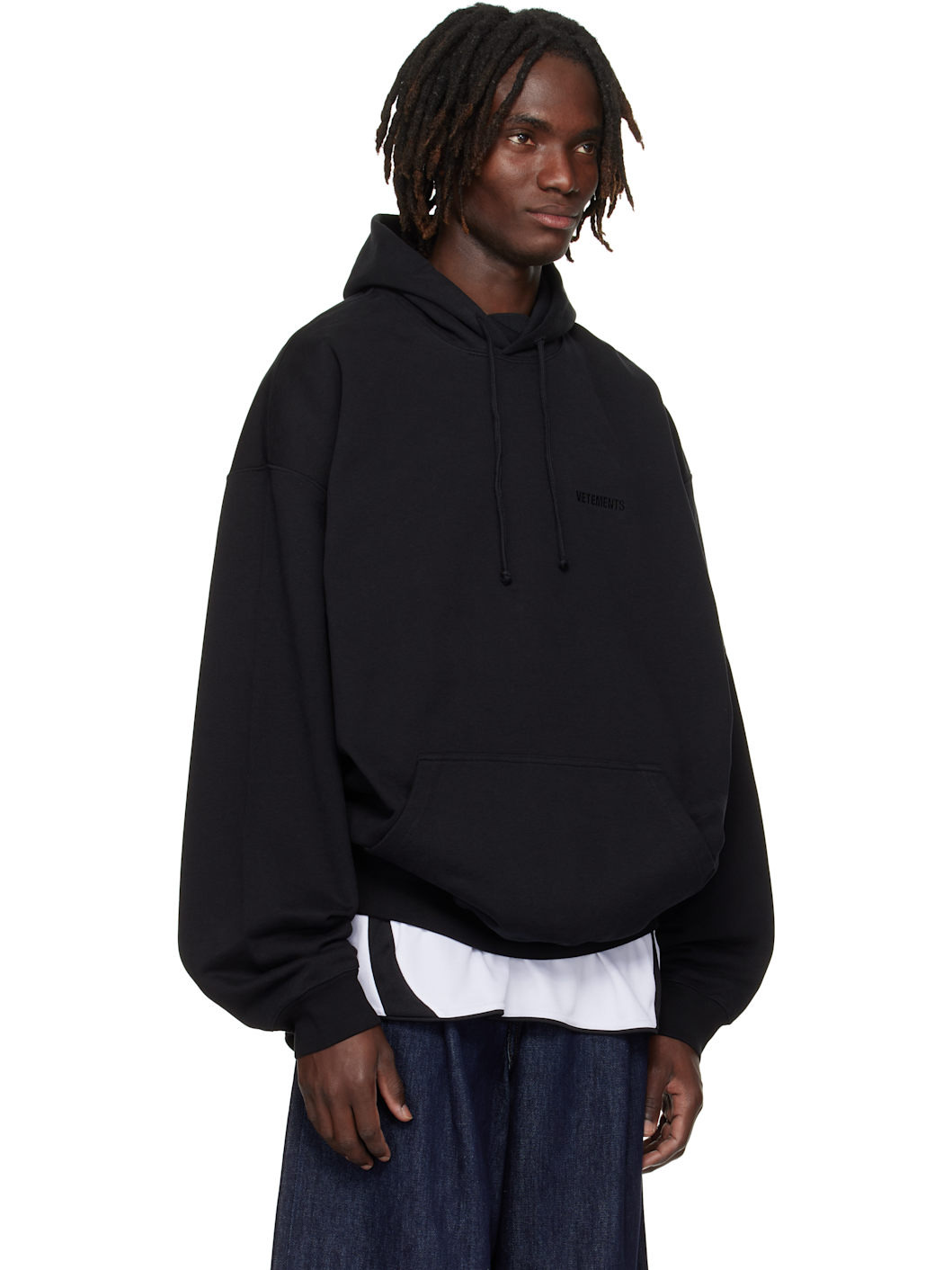 Black Logo Oversized Hoodie - 2