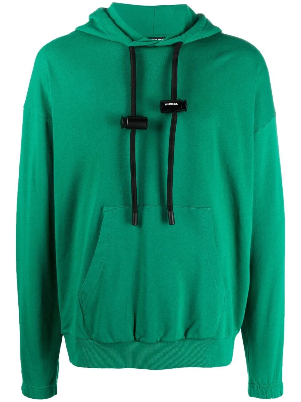 drawstring hood cotton hoodie - 1