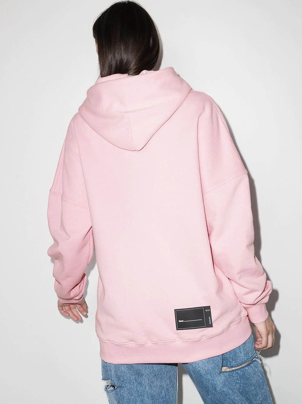 oversized logo-appliqued cotton hoodie - 3