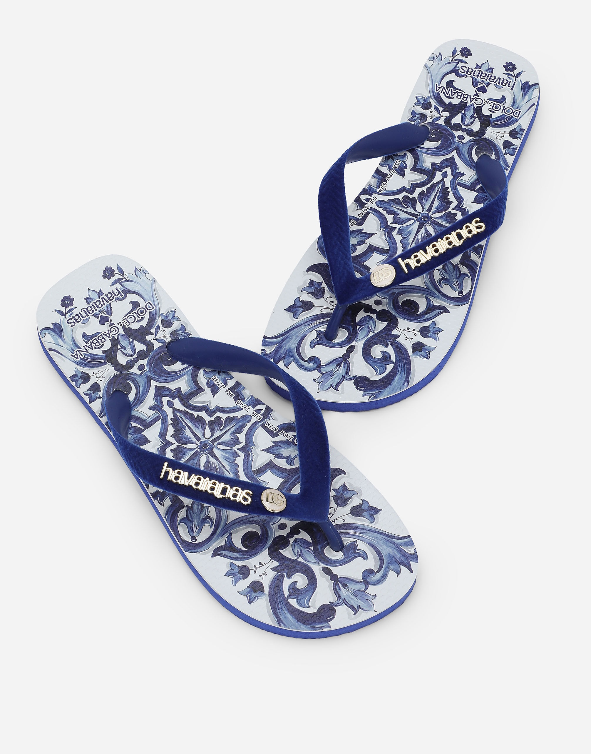 Dolce&Gabbana x Havaianas Blu Mediterraneo Flip-Flops - 5