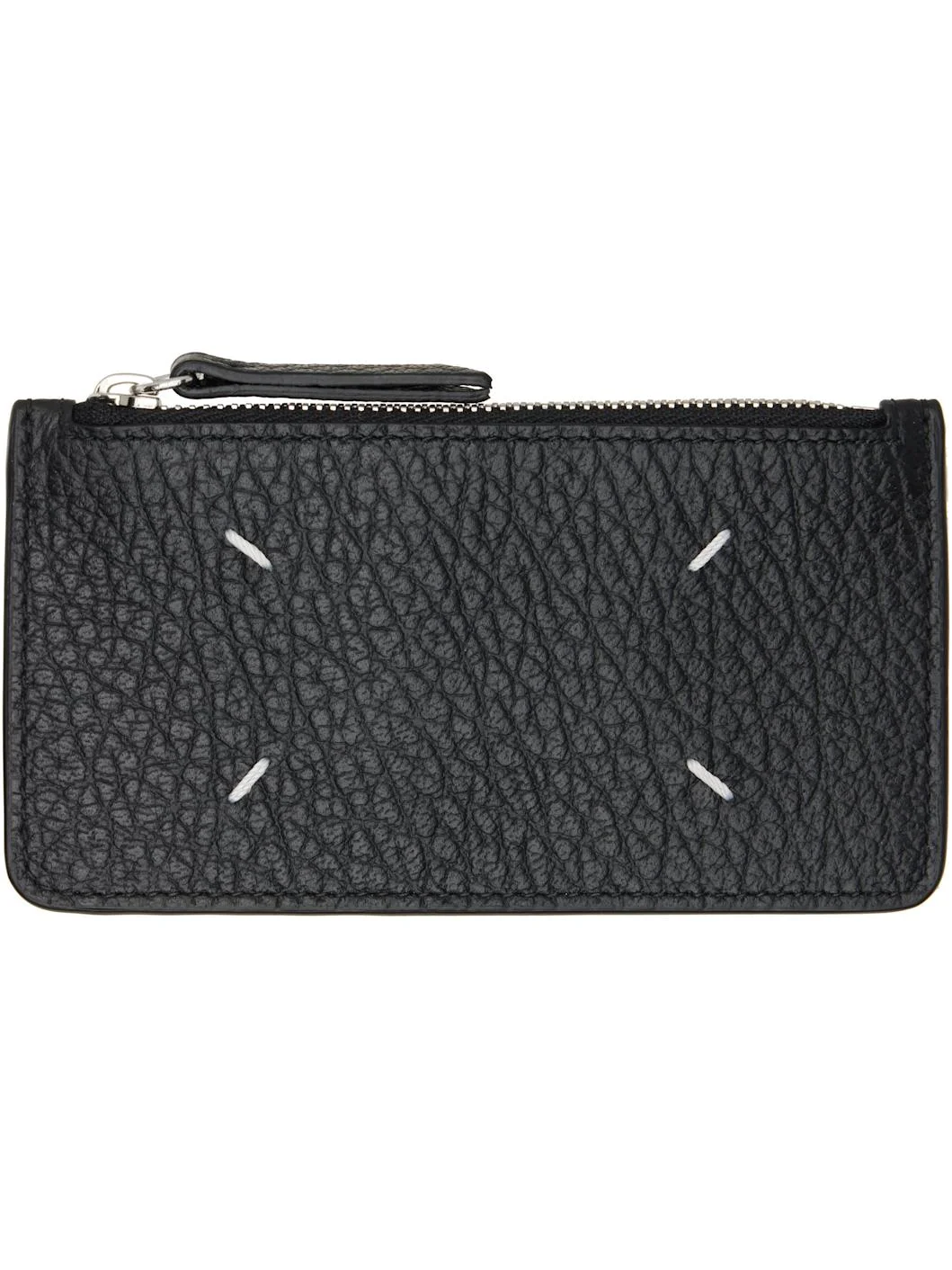 Black Four Stitches Card Holder - 1